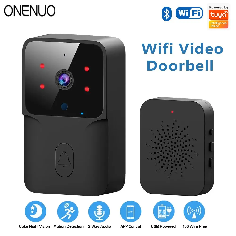 Дверной звонок Onenuo Wi-Fi: беспроводной звонок с камерой на ...
