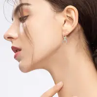 New Gold Color Butterfly Love Hoop Earrings Set New Creative Simple Heart Hollow Dangle Earring for Women Fashion Trendy Jewelry 6