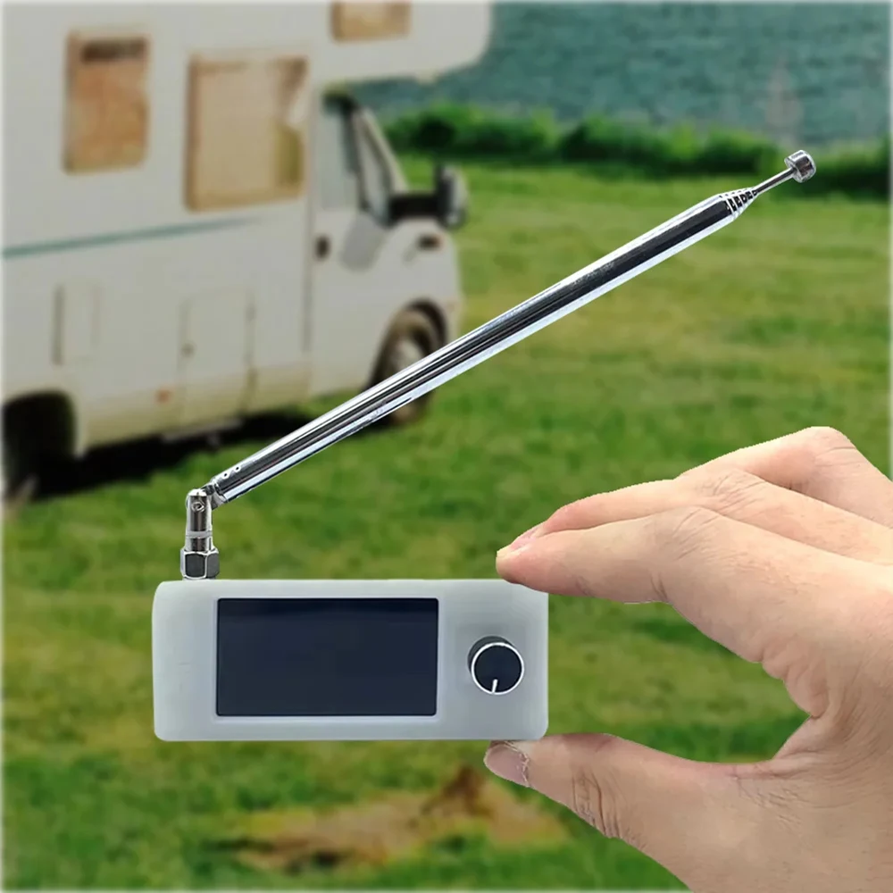 SI4732 0.5-108mhz Portable Radio 800mAh LSB/USB/AM/FM Radio with Antenna IPS Scr