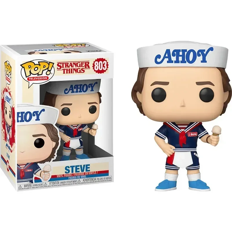 thumbnail image 5 of Figura de vinilo Funko Pop Stranger Toys #843 Steve Eleven 803# 523# Robin 922# Colección Edición limitada Regalos Juguete, 5 of 5
