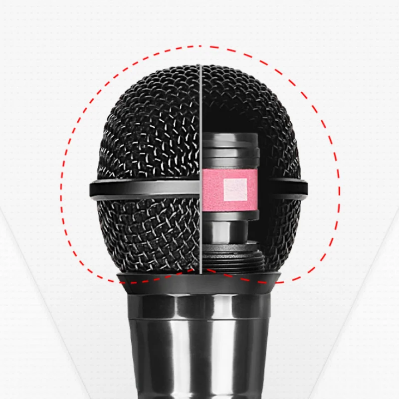 Professional Wired Dynamic Microphone Vocal Mic with XLR to 6.5mm Cable for Karaoke Recording