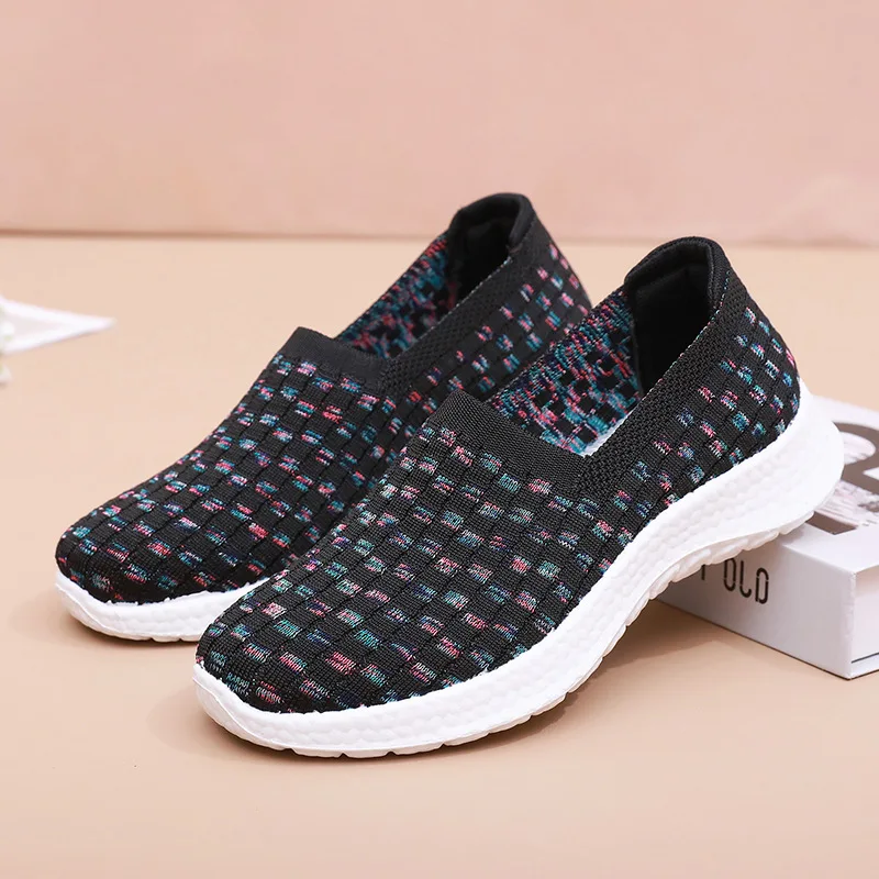 High Quality Spring Women Sneakers Casual Shoes Women Breathable Walking Shoes Ladies Comfortable Soft Bottom Sports Shoes
