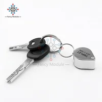 Metal Jewelry Magnifying Glass Jewelers Eye Tool Jewellery Folding Loupe Glass Lens Magnifying Triplet Glass Jewelry Diamond 2