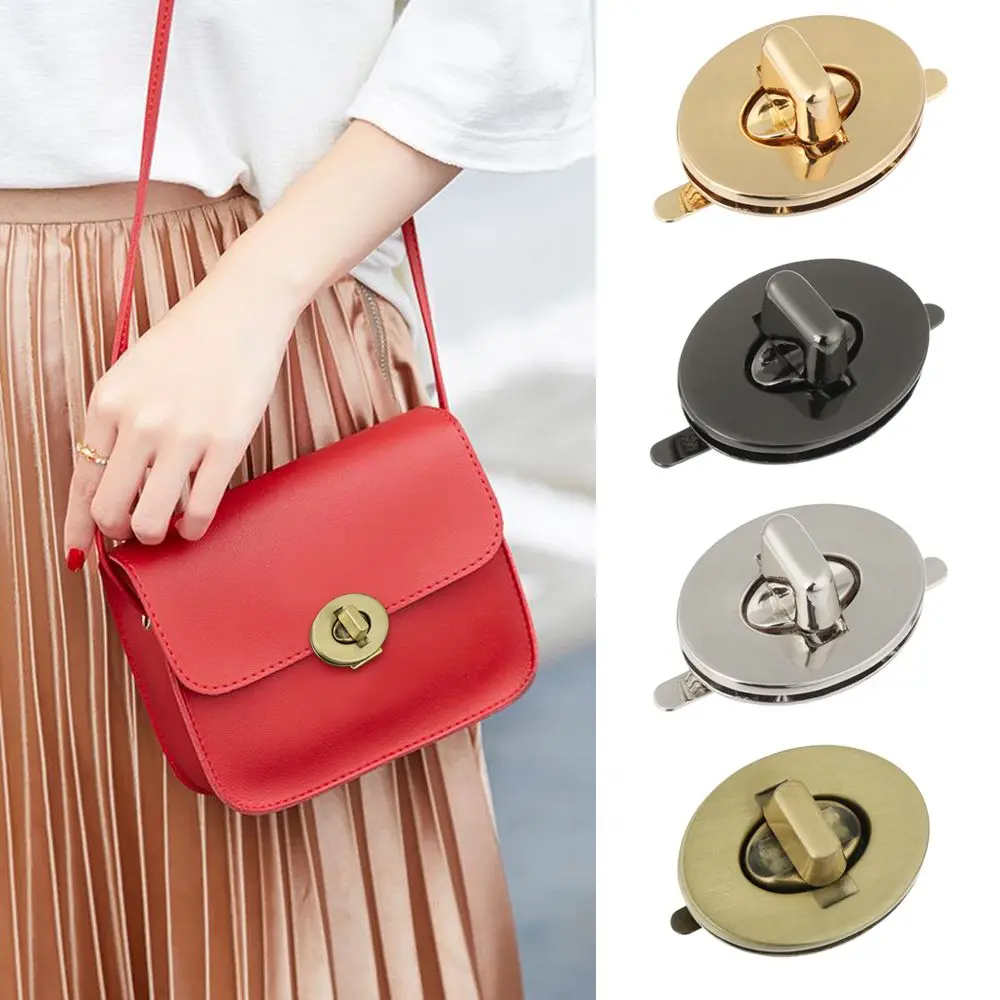

1Pcs Metal Durable Clasp Turn Lock Oval Twist Lock For DIY Handbag Bag Purse Luggage Hardware Closure Bag Parts Accessories