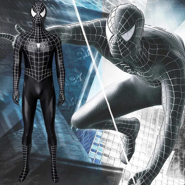 The Amazing Spider-Man 3 Black Raimi Spider-Man Cosplay Costume