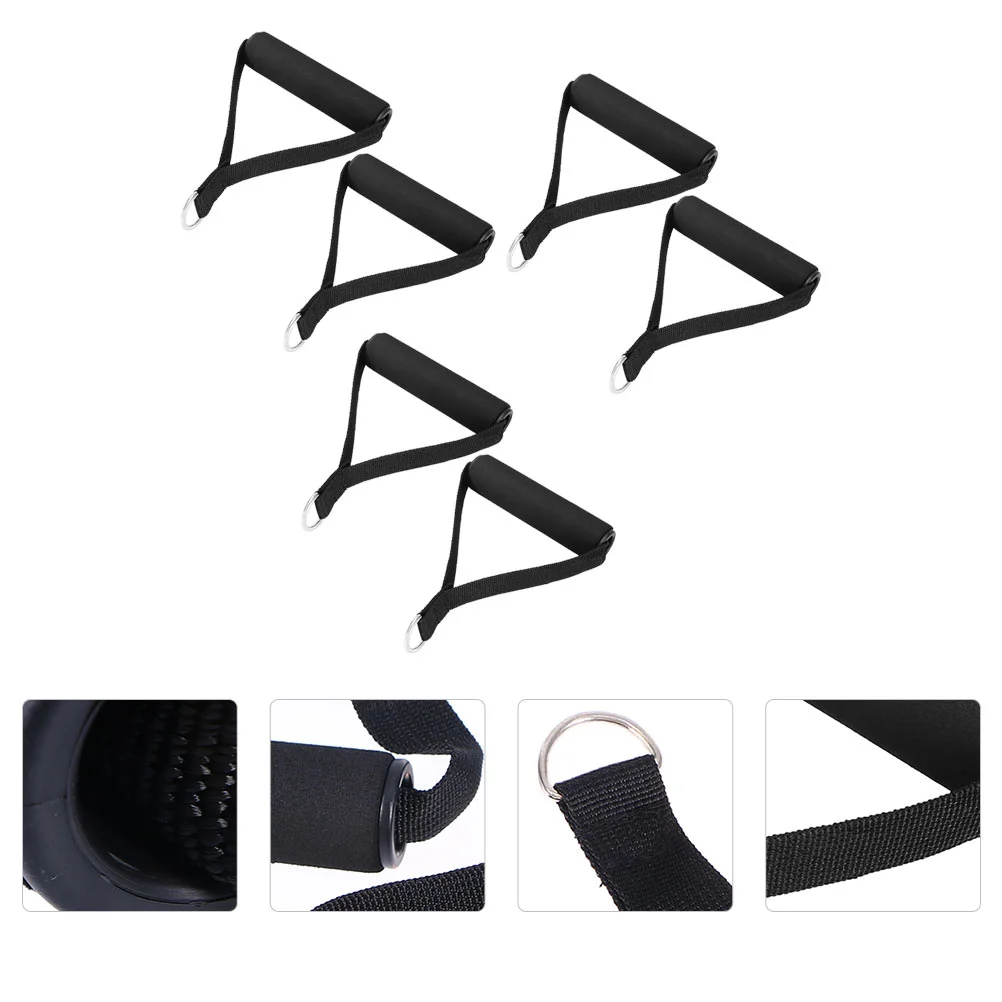 

3 Pairs Pull Cord Handle Gym Handles for Cables Exercise Fitness Equiment Resistance Band