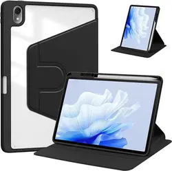 Versatile 360° Rotating Tablet Case with Pencil Holder - iPad A19 12th 2026 (Black)