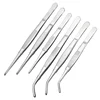 Stainless Multifuctional Steel Elbow Tweezers Aquarium Clip Long Tongs Medical Tweezers Forceps Pet Feeding Tools Non-slip 2