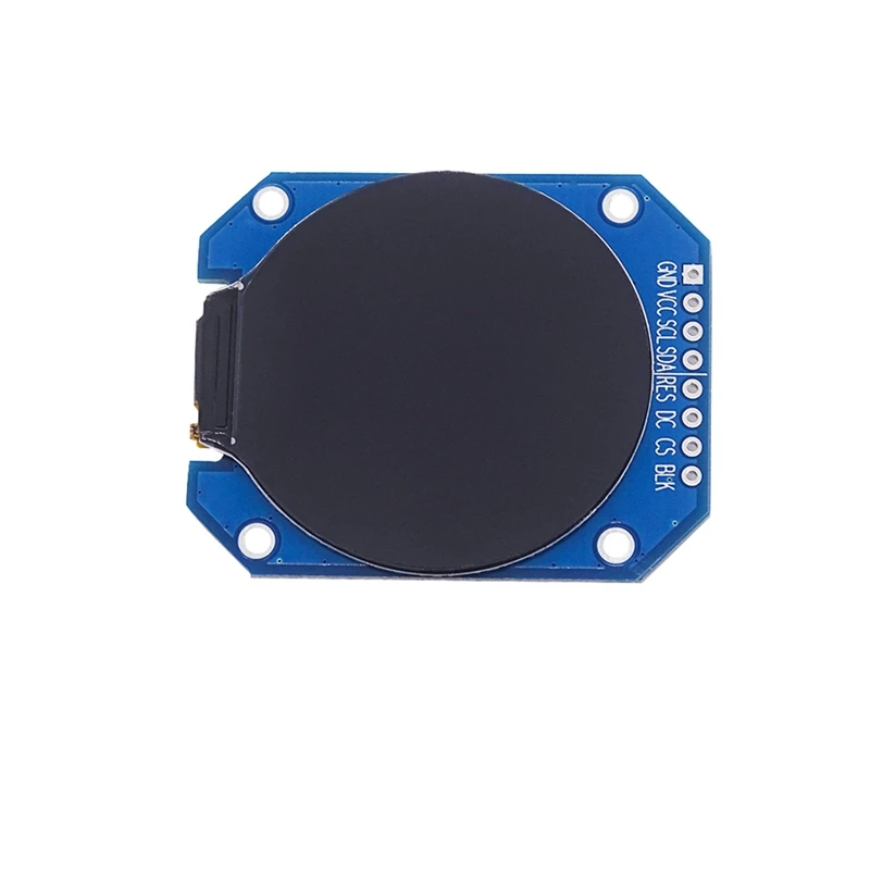TFT LCD 디스플레이 모듈 부품, 원형 RGB 240X240 GC9A01 드라이버, 4 와이어 SPI 인터페이스, 240X240 해상도 어댑터 PCB, 1.28 인치
