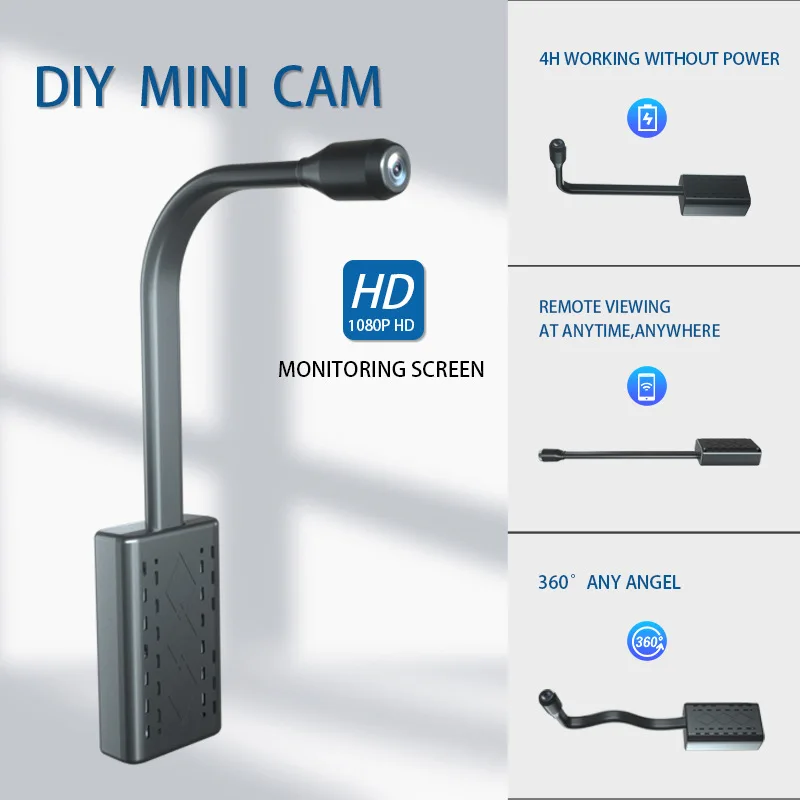 Tiny Home Mini Surveillance Night-Vision Camera