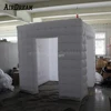 High Quality The Selfie Portable white Inflatable Photo booth Photobooth Cabin with LED Around Cube Photo tent For advertising 6