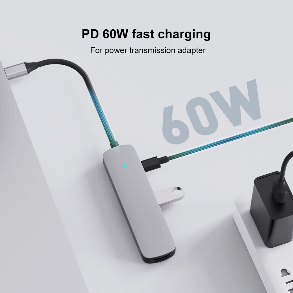  USB 3.1 Tipo C Ķ, 4K Ʈ,  USB C, 3.0, 2.0, TF,  Ķ, SD, PD, 60W, й Ķ