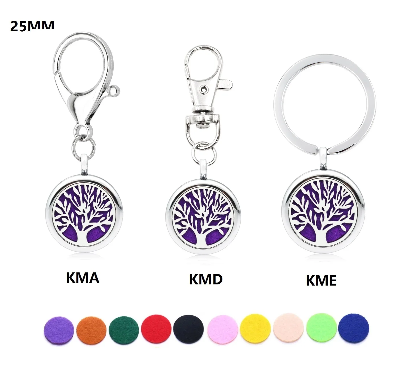 Essential Oil Keychain Aroma Diffuser Locket Keychain Aroma