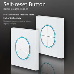 Sleek LED Backlit Glass Panel Wall Light Switch - Multiple Gang Options Available - Black (1 Gang 1 Way)