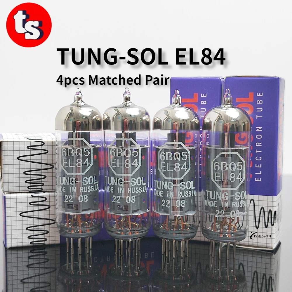 

TUNG-SOL EL84 Electron Tube Replaces EL84 6BQ5 7189 6N14N Precision Amplifier for Vacuum Tube Matched Quad