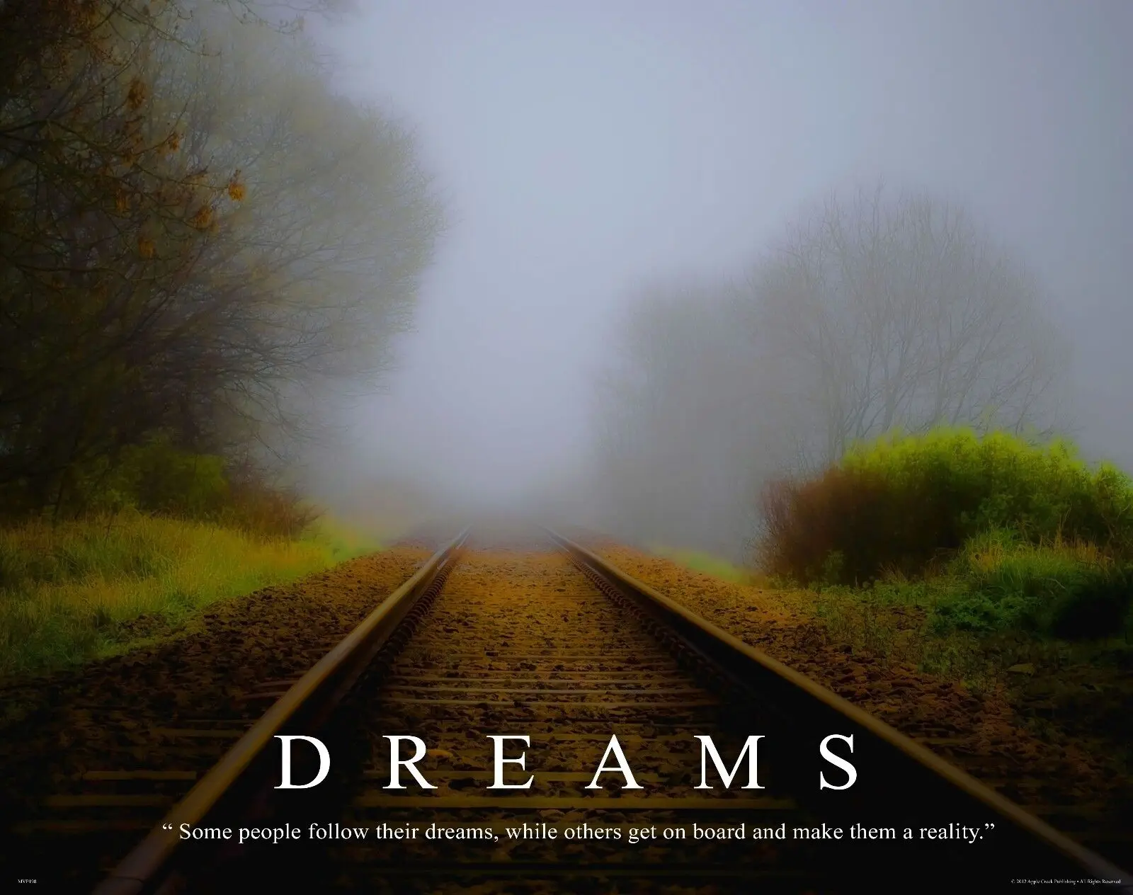 

Railroad Motivational Print Art Canvas Poster for Living Room Decoration Home Wall Decor Picture