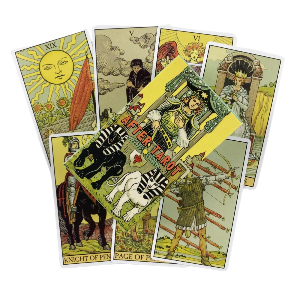 Pink Rider Tarot Card Deck - Beginners' Edition in English for Divination and Party Play