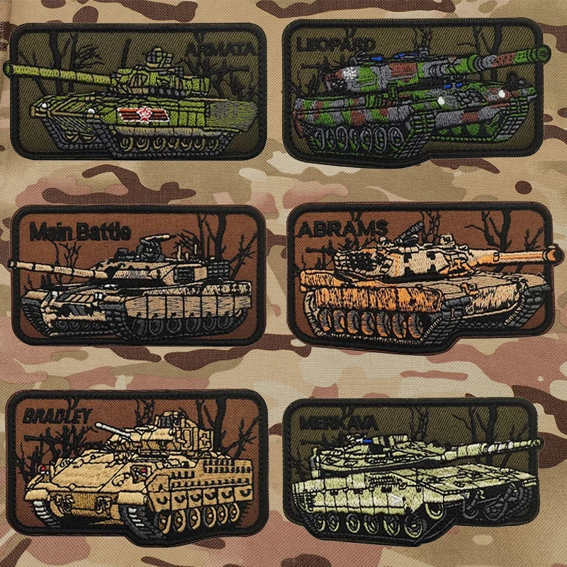 스퀘어 탱크 자수 패치 카라비너, 주요 전투 이스라엘 미국 러시아 국방군 전술 완장