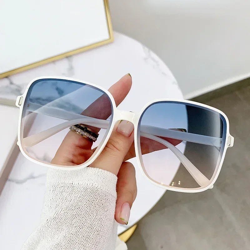 Men Women Oversized Sun Glasses Fashion Style Gradient Color