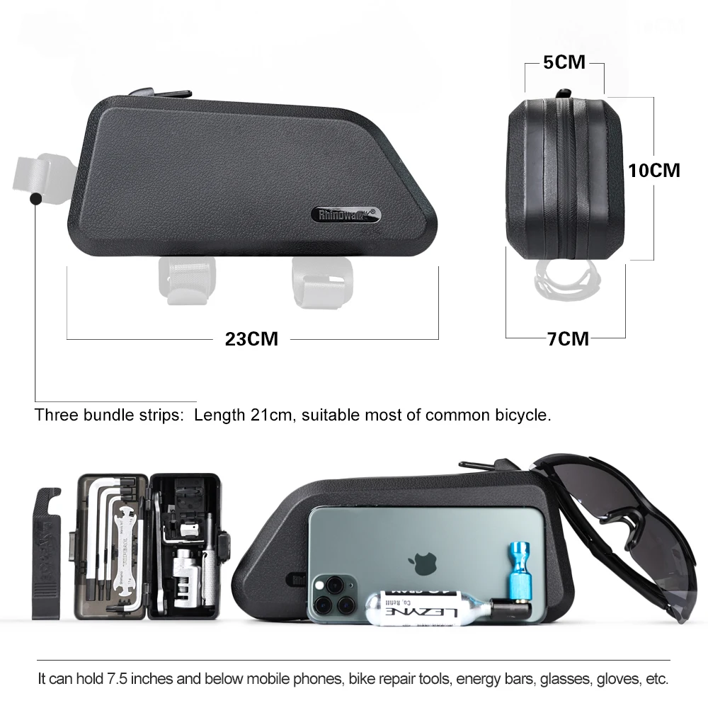 Waterproof Top Tube Bicycle Bag Hard Shell Bike Bag for Road bike Stable Cycling Frame Bike Accessories bike bag bicycle bag bike accessory