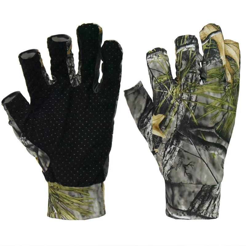 Camo Gloves Tactical Equipment Breathful Anti-slip 3D Camouflage Gloves For Woodland Shooting Feild Hunting Hidden Accessories