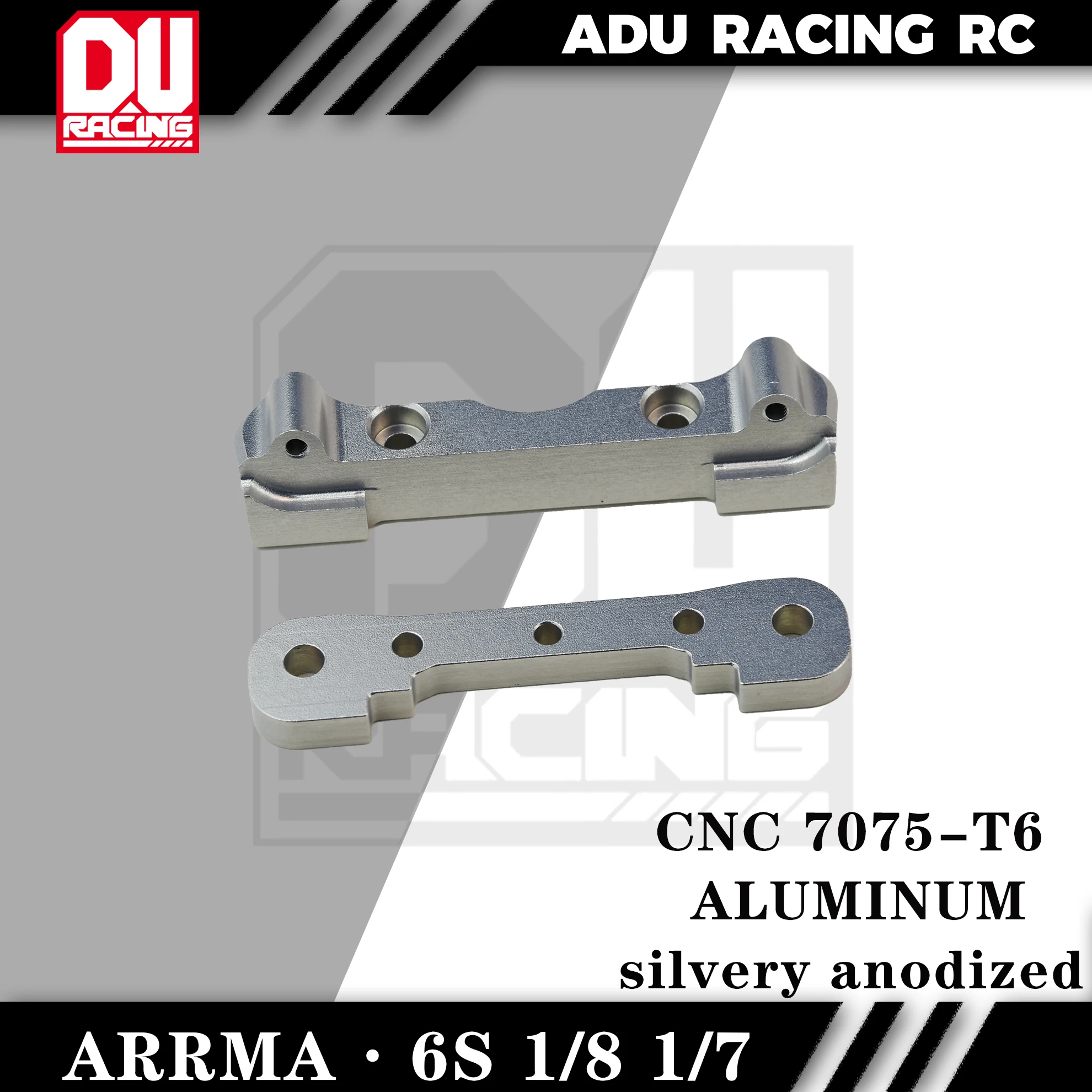 Front Upper Suspension Mount RC Car Parts ADU RACING 7075-T6 ALU SUSPENSION MOUNTFOR ARRMA 6S 1/8 AND 1/7