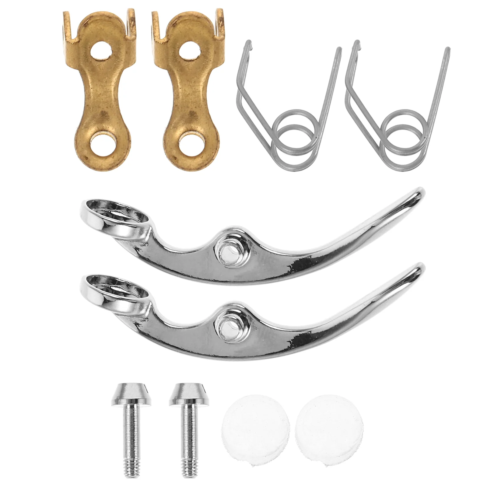 10 PCS Small Drain Valve Button Instrument Cleaning Kits Trombone Spit Screw Cork Metal Finger for Trumpet Slide Piston