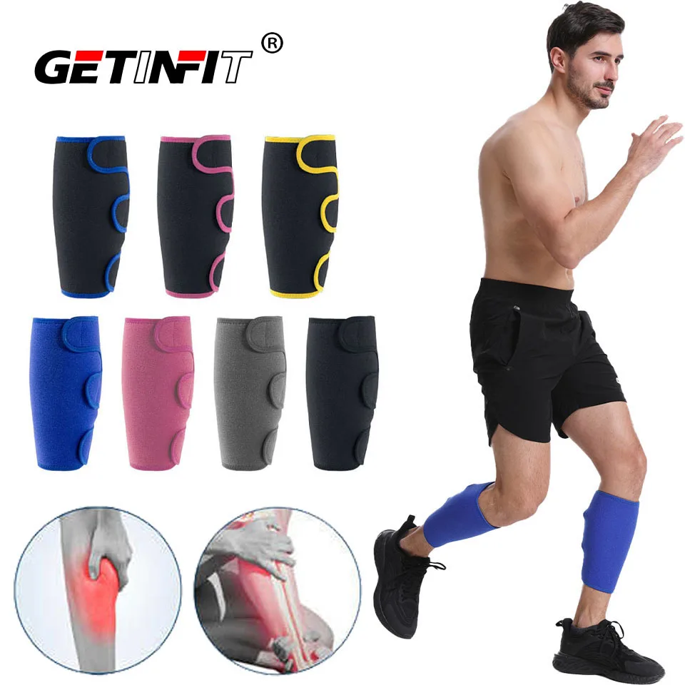 

1PCS Adjustable Leg Protector Support Compression Shin Calf Guard Warmers Legging Weightlifting Leg Safety Sleeve Football