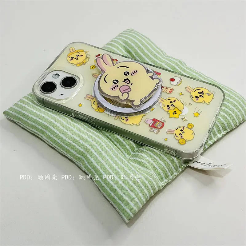 

Kawaii Bracket Double-Layer Usagi Suitable for 15 Apple 14Promax Phone Cases Iphone 13 Chiikawa 12 Anti Drop