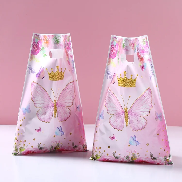 Pink Butterfly Candy Boxes – Gift Packing Bags for Girl Birthday, Baby Shower, Party Fa... - SKU CCB02009 - UGI Packaging