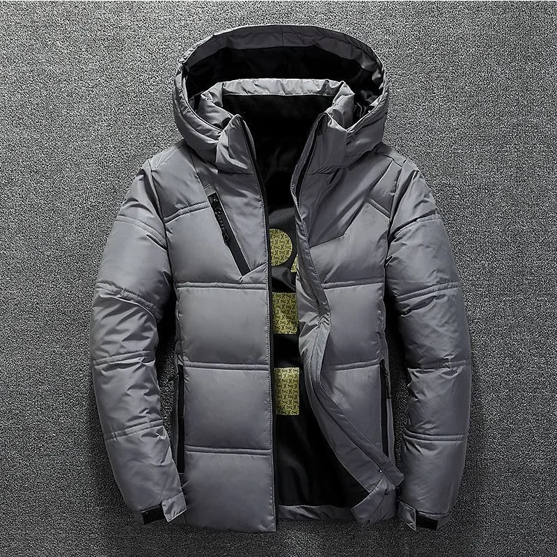 

Men's Puffer Jacket Down Outdoor Casual Date Casual Daily Office & Career Solid / Plain Color Outerwear Clothing Apparel M-3XL