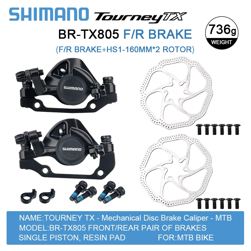 Shimano-マウンテンバイク用メカニカルディスクブレーキキャリパーBR