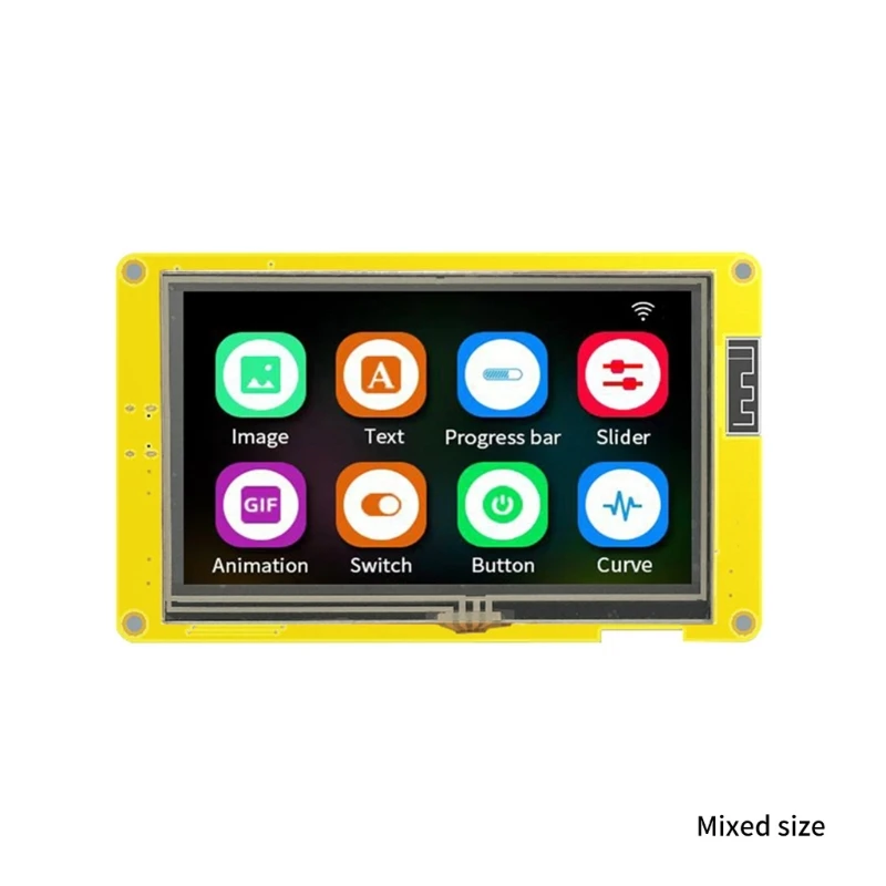 ESP32S3 LVGL HMI8M PSRAM 16M ÷ WIFI  ȣȯ RGB LCD ȭ ESP32  4.3 ġ IPS 800x480 ÷