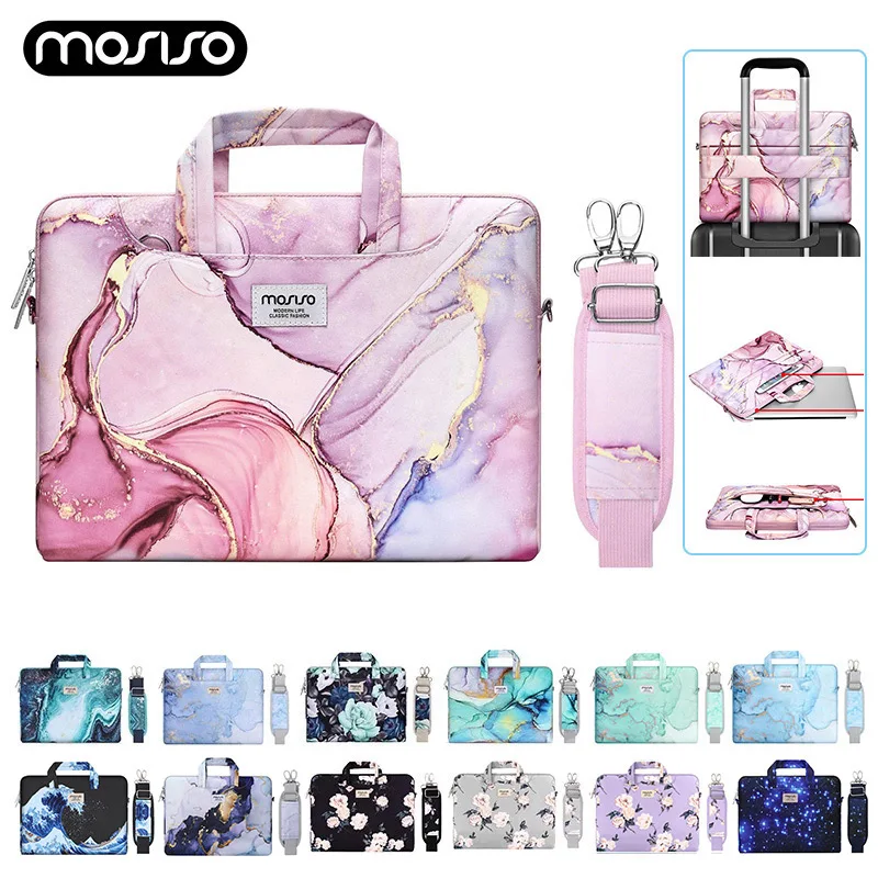 14 Inch Laptop Sleeve Case - Waterproof Protective Computer Bag With Front Pocket, Pink
