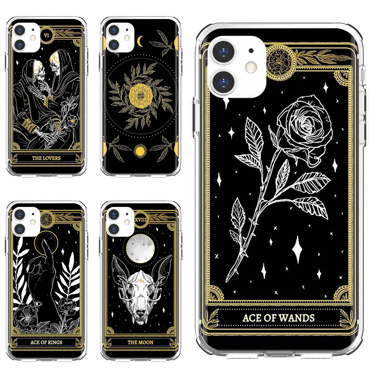 Чехол cool-card-black-The-Marigold-Tarot для iPod Touch iPhone 10 11 12 Pro 4S SE 5C 6 6S 7 8 X XR XS Plus Max 2020 |