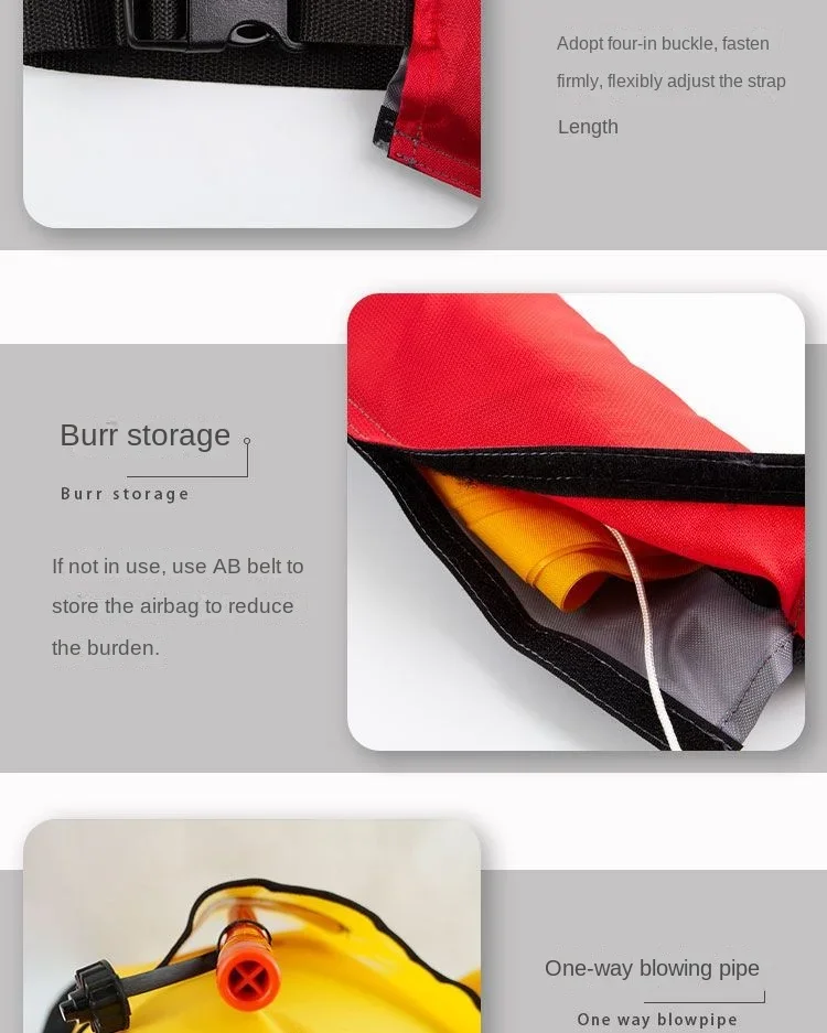 Description Picture 5 of itemPortable Adult Fishing Life Jacket Ultra-thin Professional Large Buoyancy Automatic Inflatable Fishing Waist Belt for Men