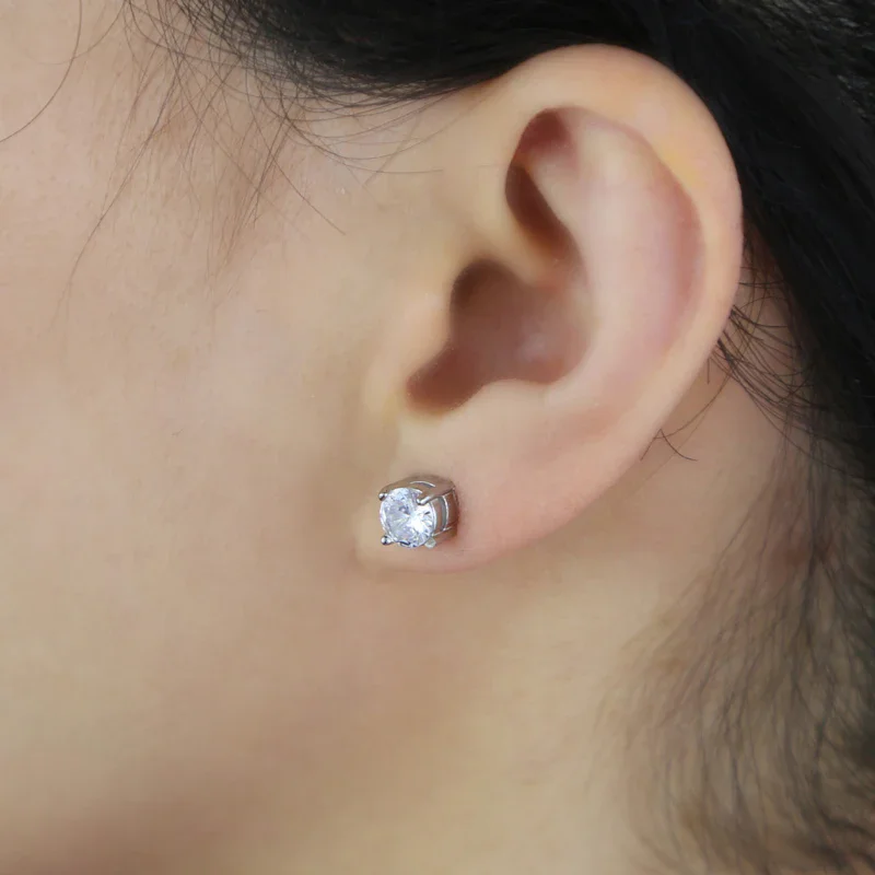 Magnetic Earrings Clip Non Piercing for Women Men Stainless Steel Zircon Ear Stud