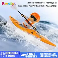 Remote Control Speedboat RC Boat Paddling Kayak Water Racing Battle Ship Game Outdoor Children Toys for Kids Boys Birthday Gifts 1