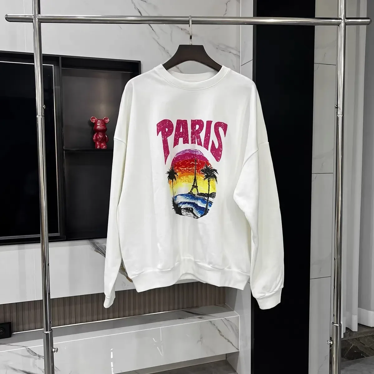 

Hoodie for men and women Spring and Fall High Street Fire Skull Hip Hop Hoodie Street Sport Hoodie Top size S-3XL