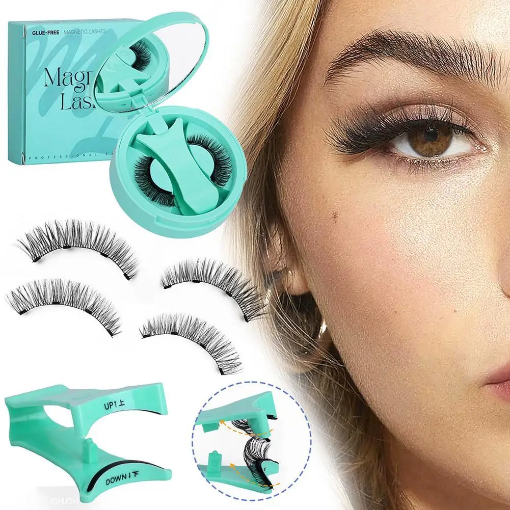 Magnetisches falsches Wimpern-Set, wiederverwendbar, 3D-kleberfrei, wasserdicht, natürliche falsche Wimpern mit reisefreundlichem Applikator – Detail 25