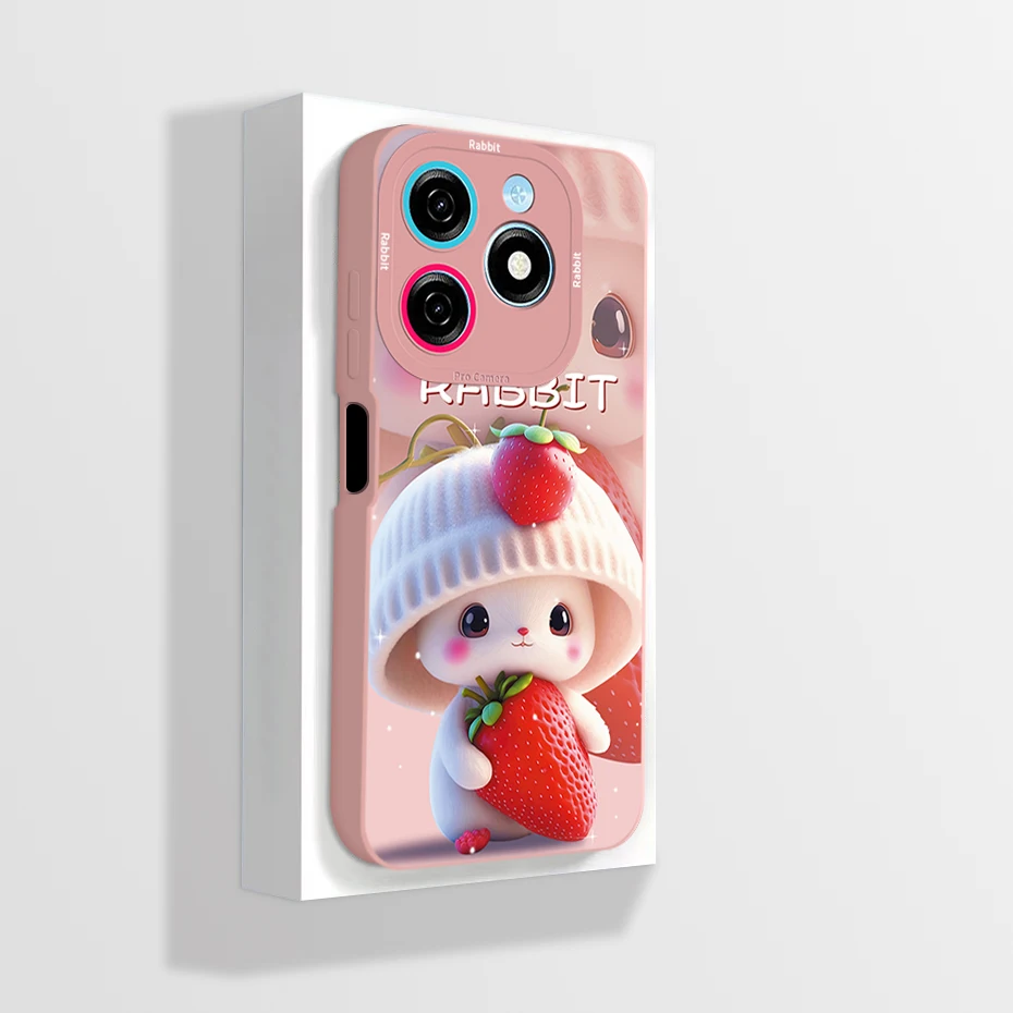 Cute Cartoon Astronaut Square Liquid Silicone Soft Protective Phone Cover in Fun Colors
