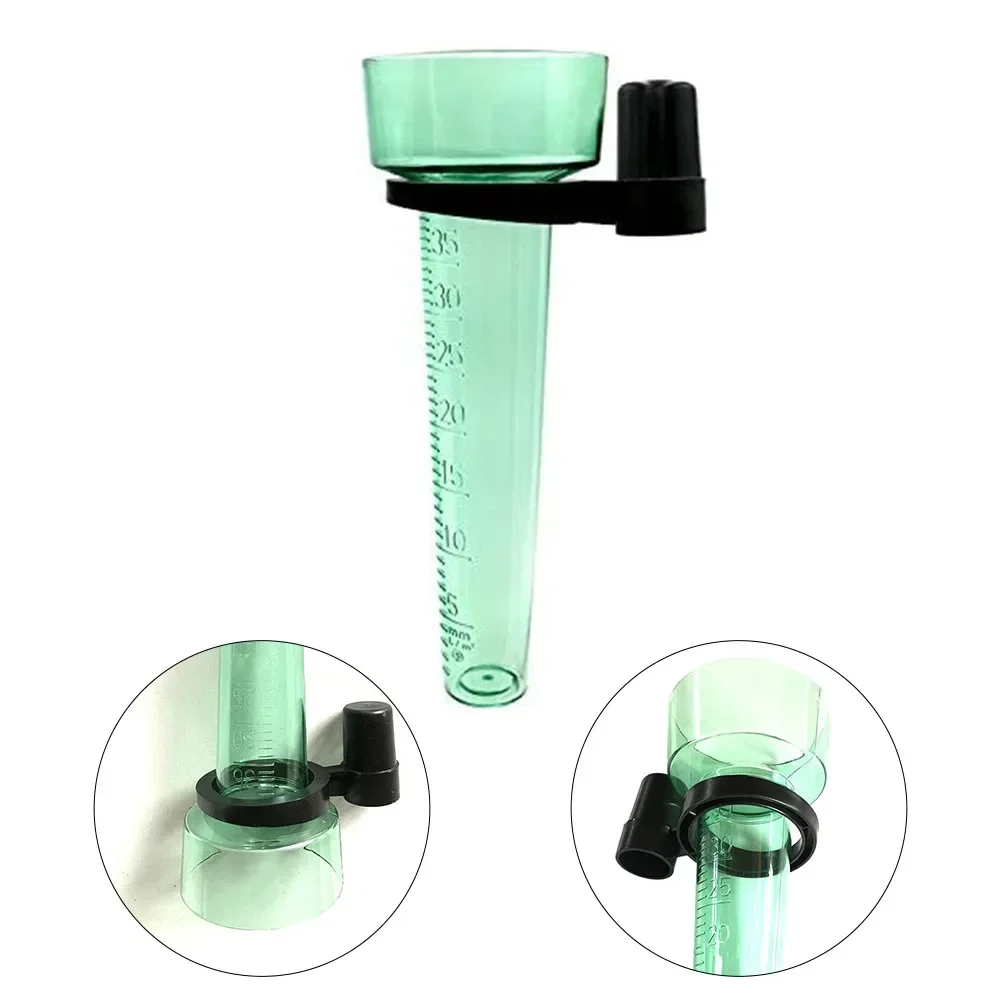 1pcs Rain Meter Rain Gauge Convenient Easy To Carry Garden Outdoor Meter Light Green Light Weight