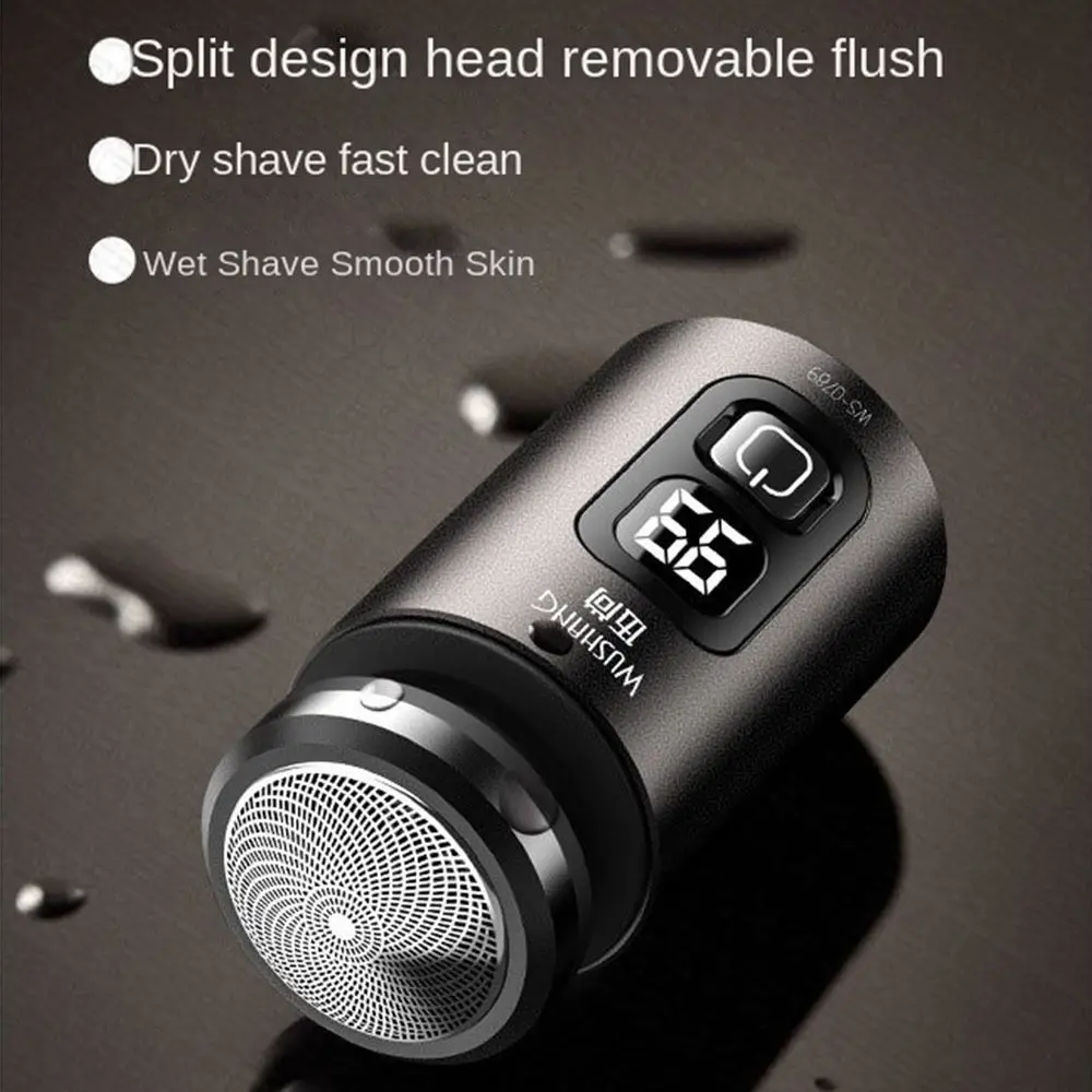 LED Digital Men's Electric Shaver Dry Wet Dual TYPE-C Rechargeable Beard Trimmer Space-saving Comfortable Shaving Shaver