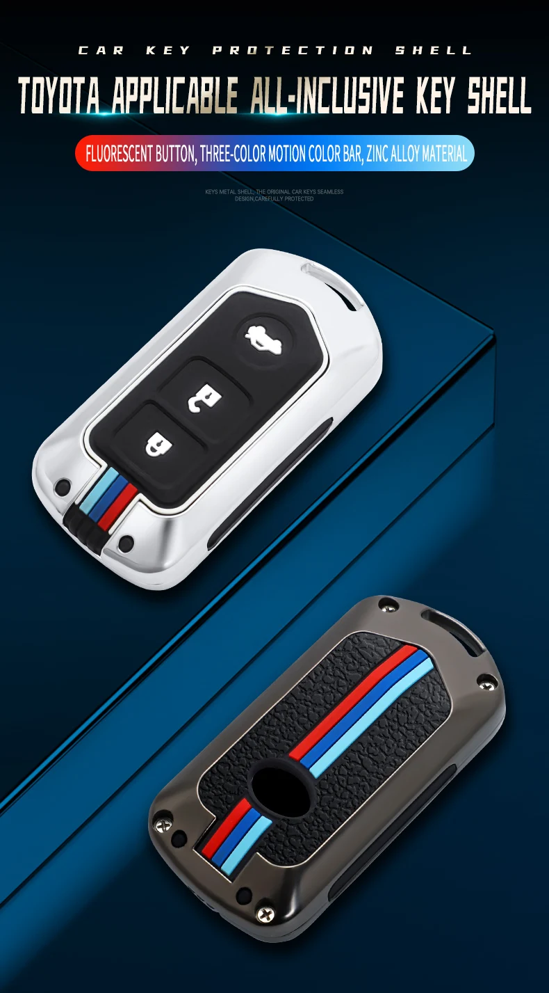Zinc Alloy Car Key Fob Cover Case Shell Set for TOYOTA Corolla Verso 2004 2006 2007 Prius Gen 20 2005 2008 Remote Accessories 7 Zinc Alloy Car Key Fob Cover Case Shell Set for TOYOTA Corolla Verso 2004 2006 2007 Prius Gen 20 2005 2008 Remote Accessories - S64c5d8dccb944fdf9be519531e1eac8aq