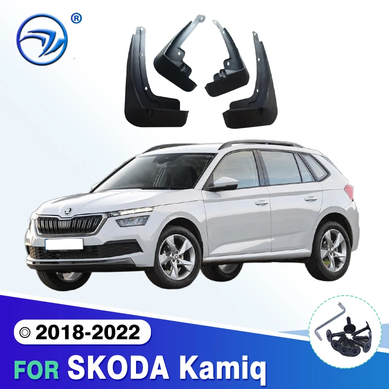 

Брызговики для SKODA Kamiq 2018-2022, передние и задние брызговики, автомобильные аксессуары