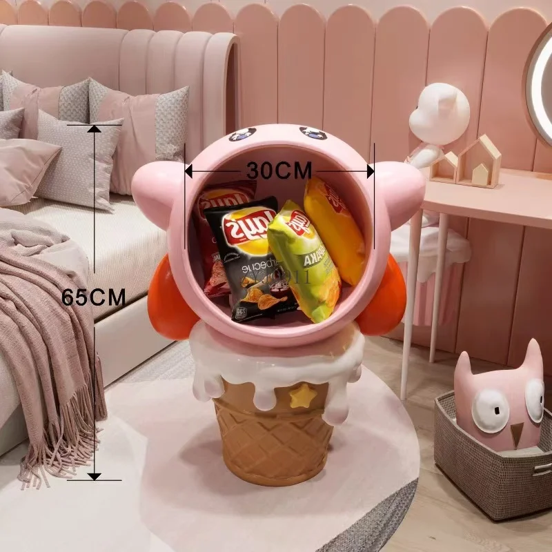 *New children's bedroom bedside table living room cartoon side table creative cartoon decoration storage cabinet display rack