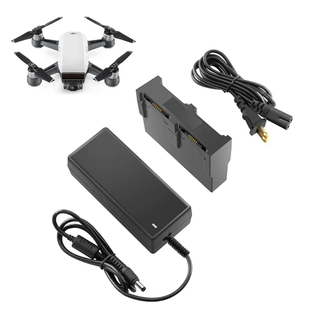 Fast Charger for DJI Spark Smart Flight Battery Charging Hub 100-240V AC Input DC 13.05V/2.2A Output Drone Battery Charger