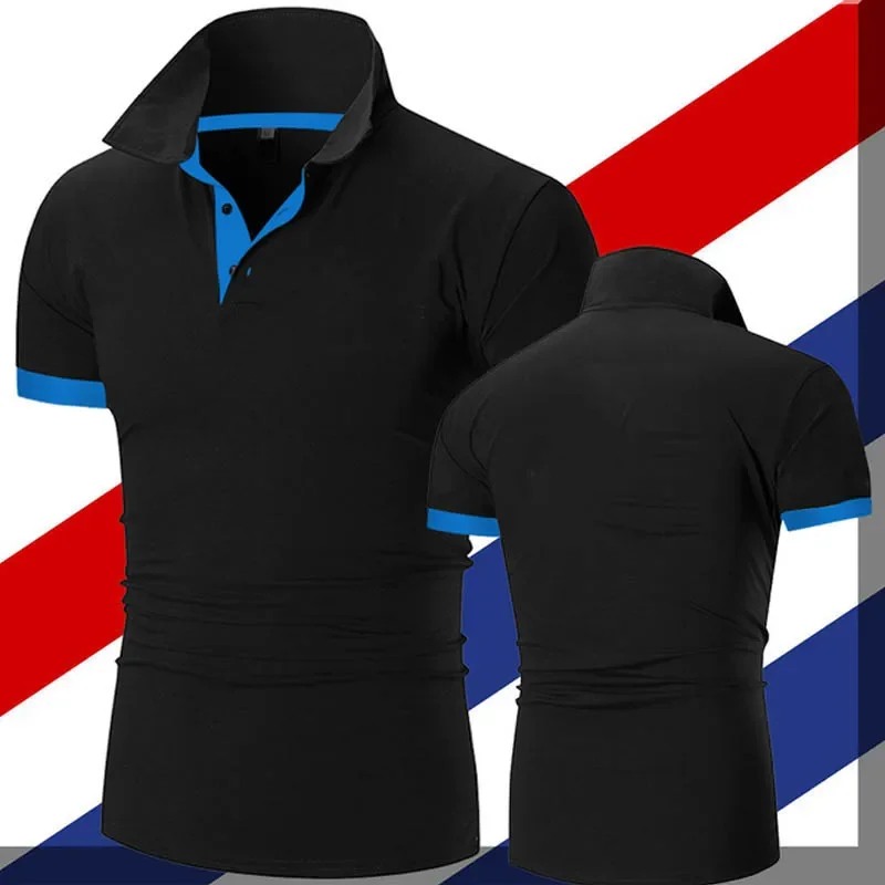 

Футболка мужская с коротким рукавом, Классическая деловая дышащая одежда, спортивная одежда для гольфа, для отдыха на открытом воздухе, лето
