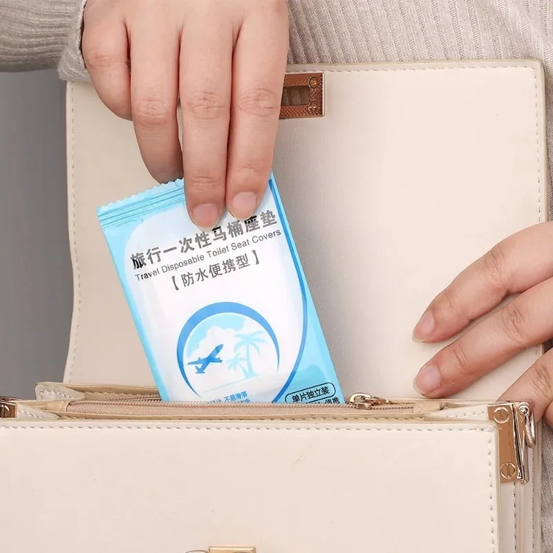 Portable Disposable Waterproof Safety Toilet Seat Mat Pad for Travel Independent Packaging Bathroom Accessiories toilet seat accessories,toilet seat cover
