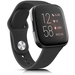 Silicone Sport Watch Band - Adjustable Wrist Strap for Fitness and Lifestyle (Black)